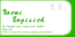 noemi bogisich business card